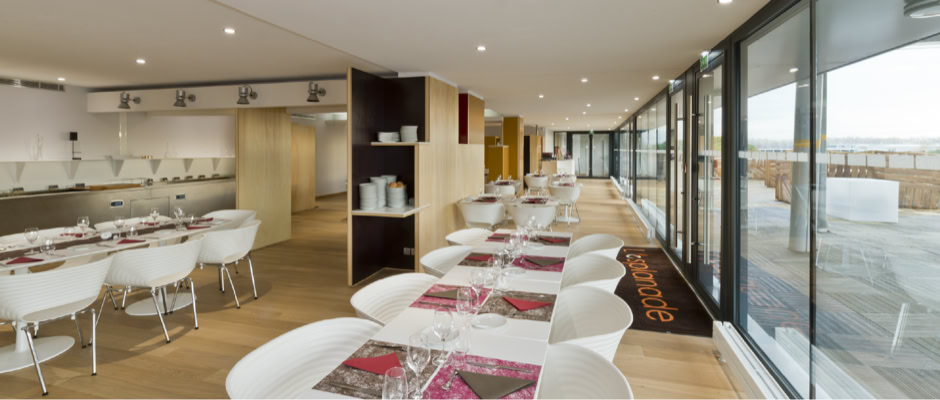 Vues de la Brasserie l’Esplanade, université Paul Sabatier, CROUS Toulouse-Occitanie